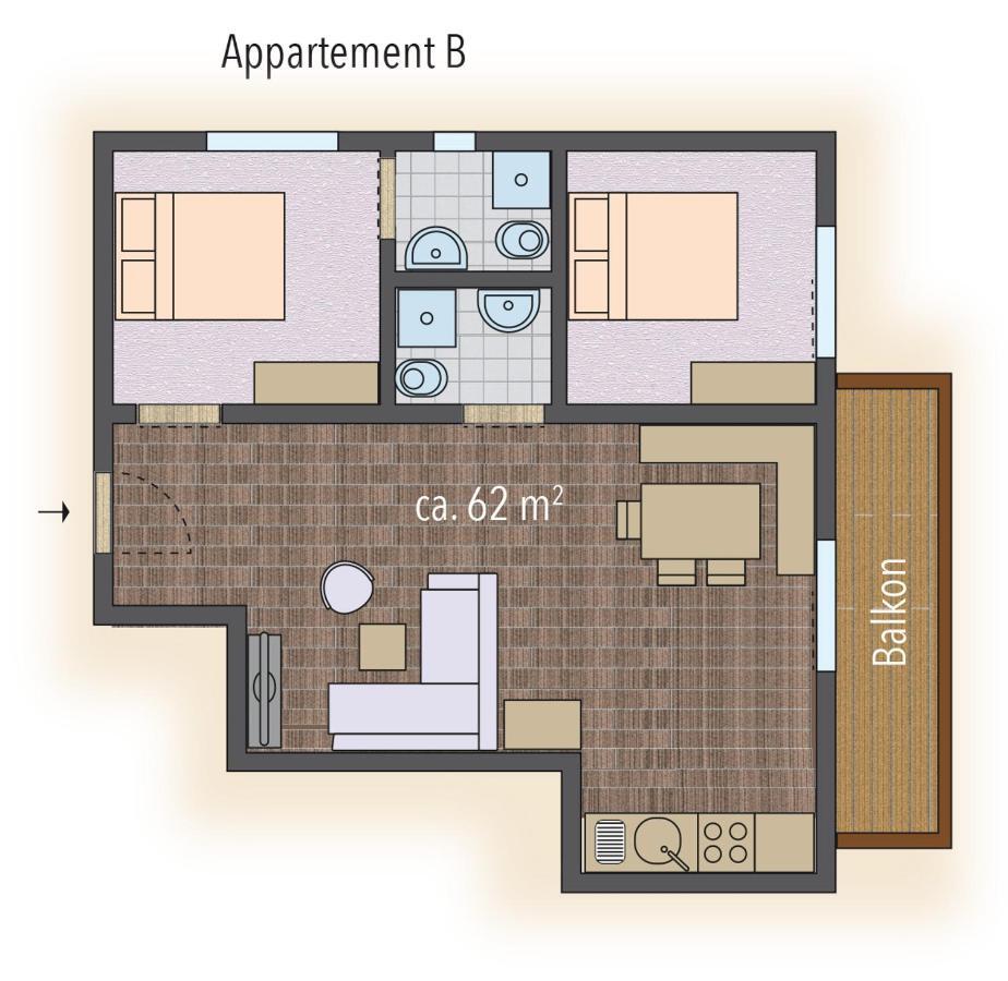 Appartements Salzburgerhof Φλαχάου Εξωτερικό φωτογραφία